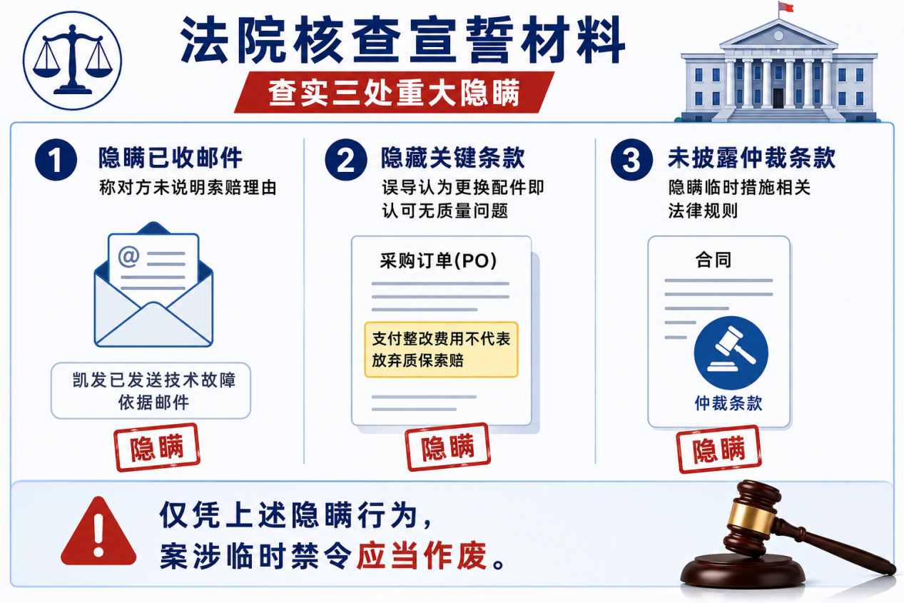 因虚假陈述导致禁令失效：苏尔寿案中三处关键隐瞒行为解析